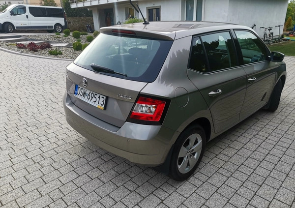Skoda Fabia cena 51000 przebieg: 22600, rok produkcji 2017 z Świebodzice małe 46